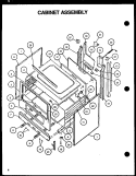 CABINET ASSY Diagram and Parts List for RLS348UCO P1141105N L Amana Range