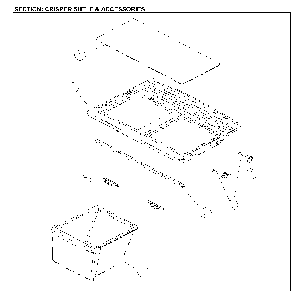 Crisper Shelf And Accessories Diagram and Parts List for 11161205713  Kenmore Refrigerator