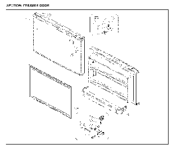 Freezer Door Diagram and Parts List for 11161205714  Kenmore Refrigerator