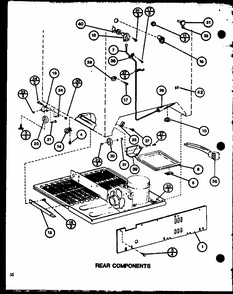 Rear Components (tm18j/p7739003w) (tr18j/p7739004w) (tc18j/p7739005w) Diagram and Parts List for TM20J-P7739008W  Amana Refrigerator