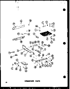 Condensor Parts Diagram and Parts List for ESR22C-G-P73900-10WG  Amana Refrigerator