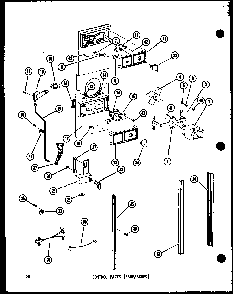 Control Parts Diagram and Parts List for ESR12C-P73953-7W  Amana Refrigerator