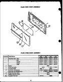 PLAIN OVER DOOR ASSY Diagram and Parts List for SBP26AA  Amana Range