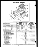 LOWER BROILER COMPONENTS Diagram and Parts List for GBP26DC  Amana Range