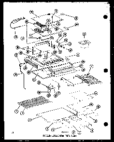 Freezer-refrigerator Parts Diagram and Parts List for ESR16A-A-P60303-45WA  Amana Refrigerator