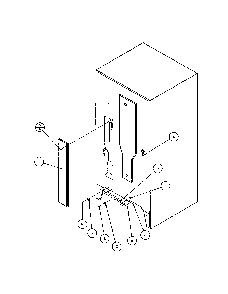 Cabinet Back Diagram and Parts List for BX20QW-P1125502WW  Amana Refrigerator