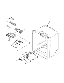 Refrigerator Liner Parts Diagram and Parts List for ABB2224WEB3  Amana Refrigerator