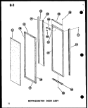 REF DOOR ASSY Diagram and Parts List for SDI22W P6035032W Amana Refrigerator