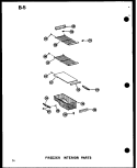 FZ INTERIOR PARTS Diagram and Parts List for SDI22W P6035032W Amana Refrigerator
