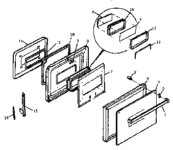 Section 3 Diagram and Parts List for RSW2T24 P1152102M Amana Range