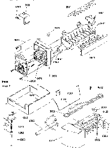 Ice Maker Assy & Parts Diagram and Parts List for BX21TW-P1196512WW  Amana Refrigerator