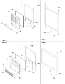 Door Assy Diagram and Parts List for BRF20VW-P1321309WW  Amana Refrigerator