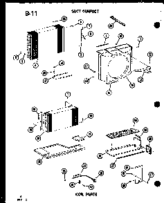 Section 5 Diagram and Parts List for ES12-2MN P68818-2R Amana Air Conditioner