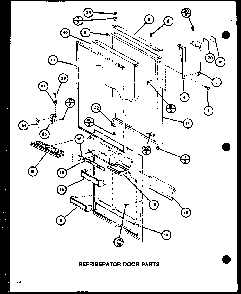 Section 7 Diagram and Parts List for CIC-4H-P7621308W  Amana Refrigerator