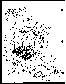 Section 2 Diagram and Parts List for SL22JB-P1116005W  Amana Refrigerator