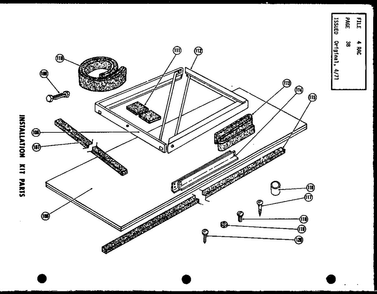 Installation Kit Parts Diagram and Parts List for FC24-3H-1 P54302-54R Amana Air Conditioner