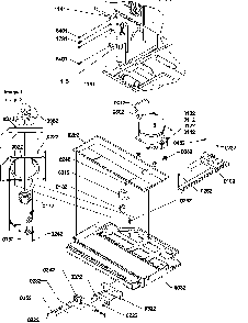 Machine Compartment Assembly Diagram and Parts List for BX20S5W-P1196507WW  Amana Refrigerator