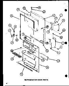 Section 4 Diagram and Parts List for CIC-4H-P7621308W  Amana Refrigerator