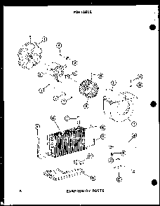 Evaporator Parts Diagram and Parts List for ES6P-2AMR P54972-26R Amana Air Conditioner