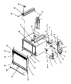 Section 2 Diagram and Parts List for RSW2T24 P1152102M Amana Range