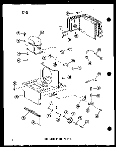 Dehumidifier Parts Diagram and Parts List for DH22-2KO P54341-16R Amana Dehumidifier