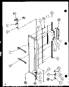 Section 22 Diagram and Parts List for SL22JB-P1116005W  Amana Refrigerator