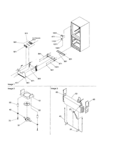 Evaporator And Freezer Control Assy Diagram and Parts List for BRD18V1E-P1326501WB  Amana Refrigerator
