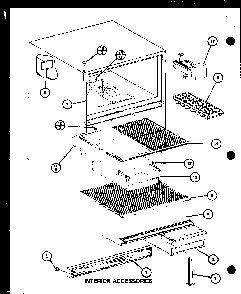 Section 24 Diagram and Parts List for CIC-4H-P7621308W  Amana Refrigerator