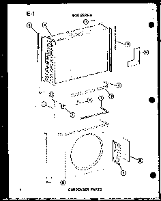Condenser Parts Diagram and Parts List for ES619-3S P67119-16R Amana Air Conditioner