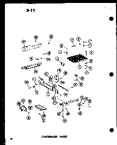Condensor Parts Diagram and Parts List for SR19E-1-G-P74870-22WG  Amana Refrigerator