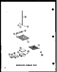 Refrigerator Interior Parts Diagram and Parts List for ESR17N-A-P60350-52WA  Amana Refrigerator
