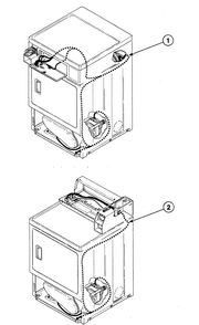 Harnesses Diagram and Parts List for  Speed Queen Dryer