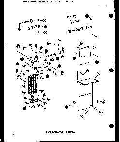 Evaporator Parts Diagram and Parts List for SDI22N-1-C-P60230-91WC  Amana Refrigerator