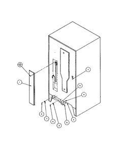 Cabinet Back Diagram and Parts List for BX20QW-P1125510WW  Amana Refrigerator