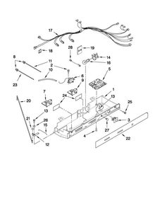 Control Parts Diagram and Parts List for MSD2550VES03  Maytag Refrigerator