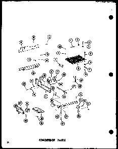Condensor Parts Diagram and Parts List for SP19E-C-P74870-2WC  Amana Refrigerator