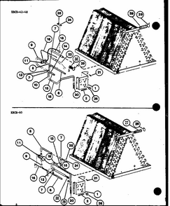 (ebch4210ma/p9999501c) (ebch6010ma/p9999503c) Diagram and Parts List for D67770-1 P67770-1 Amana Air Conditioner