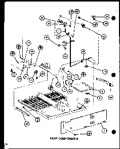 Section 23 Diagram and Parts List for CIC-4H-P7621308W  Amana Refrigerator
