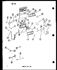 Control Parts Diagram and Parts List for ESRFC14E-G-P74645-12WG  Amana Refrigerator