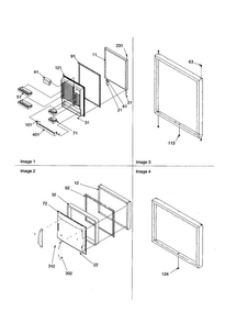 Door Assembly Diagram and Parts List for BRD18V1E-P1326501WB  Amana Refrigerator