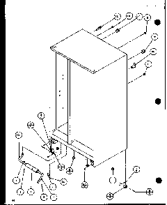 Section 13 Diagram and Parts List for SL22JB-P1116005W  Amana Refrigerator