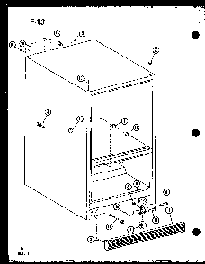 Section 8 Diagram and Parts List for ESBFC-16D-C-P74935-1WC  Amana Refrigerator