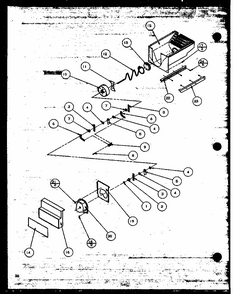 Crushed Ice Bucket (sbd20mw/p1120201ww) Diagram and Parts List for SBI20M-P1120202W  Amana Refrigerator