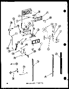 Control Parts Diagram and Parts List for ESR16A-A-P60303-45WA  Amana Refrigerator