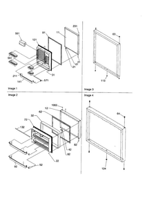 Door Assembly Diagram and Parts List for BG21VW-P1325013WW  Amana Refrigerator