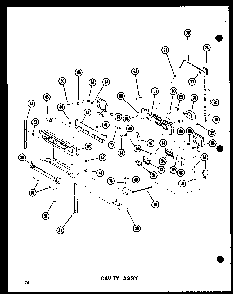 Cavity Assy Diagram and Parts List for SDI22N-C-P60201-65WC  Amana Refrigerator