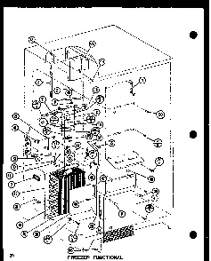 Freezer Functional Diagram and Parts List for SDI22F-L-P7700011WL  Amana Refrigerator