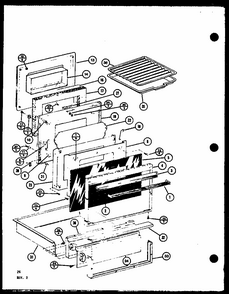 (rcr1020/p8576801s) (rcc1020/p8576901s) (rcc1020/p8576902s) (rcc1020/p8576903s) (rcr720/p8576701s) Diagram and Parts List for RVH6C P8540104S Amana Range