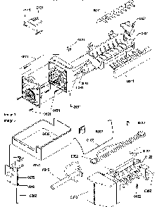 Ice Maker Assembly & Parts Diagram and Parts List for BX20S5W-P1196507WW  Amana Refrigerator