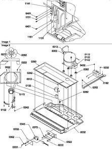 Machine Compartment Assy Diagram and Parts List for BX21TW-P1196515WW  Amana Refrigerator